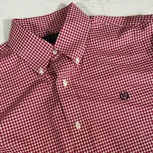 Lauren Ralph Lauren Slim Fit‎ Non-Iron Red Gingham Shirt Men's 16.5 34/35